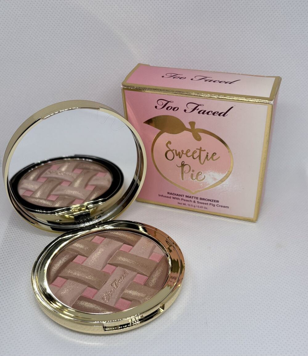 Too Faced Sweetie Pie Radiant Matte Bronzer W/Peach & Sweet Fig Cream disc. HTF